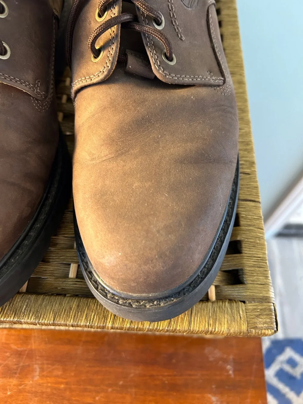 Timberland Men's Dark Brown Nubuck Leather Chukka Boots Lace Up Men’s 11.5 Water